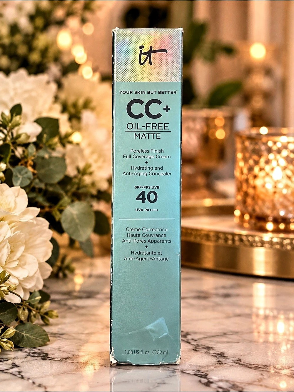 IT Cosmetics CC+ Oil-Free Matte SPF 40 Light 1.08 oz Discontinued